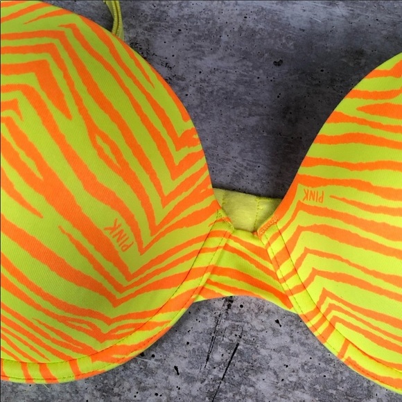 PINK Victoria secret zebra bra 36D - Picture 3 of 5